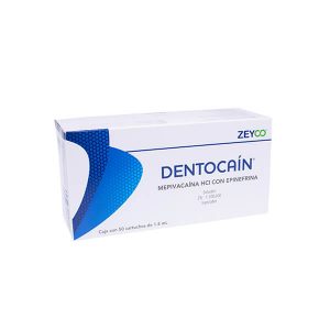 DENTOCAIN 2% C/VASO C/50 CARTUCHO VIDRIO